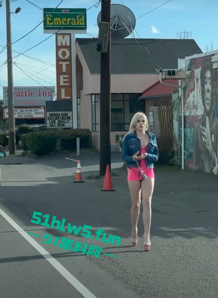 实拍美国西雅图站街女，性感的身姿纤细的美腿诱人的豪乳，各式美女应有尽有。-6