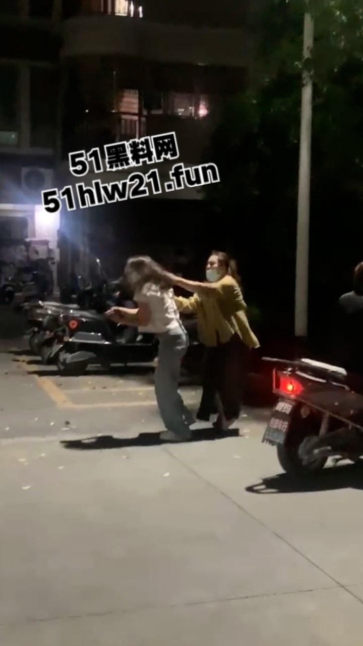 广东无耻小三女偷腥卖骚勾引男人,被原配当街扇脸暴揍,拎着头发让大家好好欣赏这张骚脸。-4