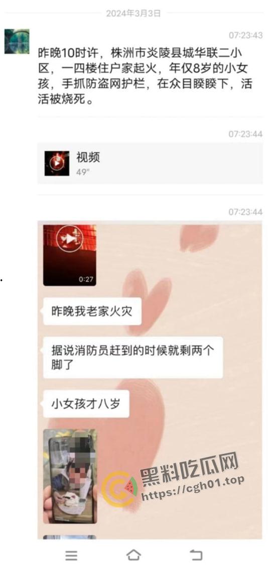 湖南株洲发生火灾 8岁女童因防盗网无法逃脱活活烧死 现场画面曝光 惨不忍睹-4