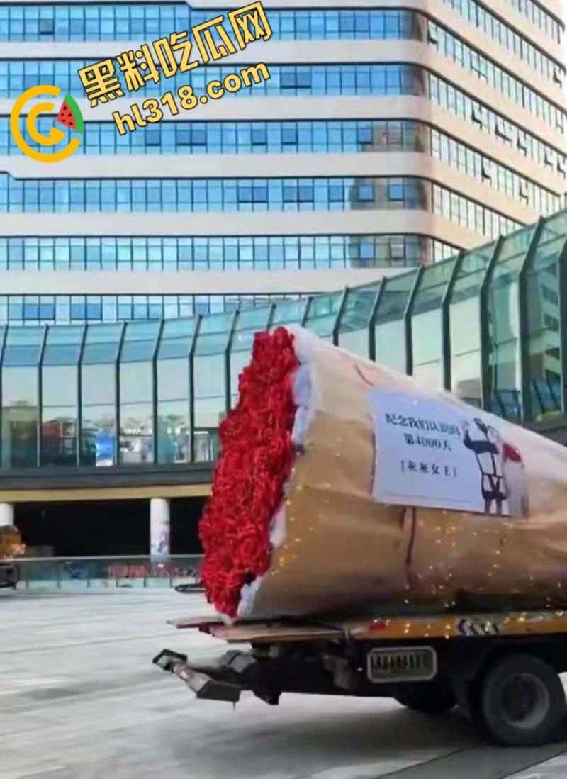 深圳南山区苑南路,老牛吃嫩草求婚现场,送俩束超大鲜花,多大的屋子才能搁下这两个大玩意儿 !-3