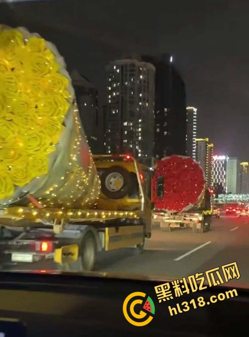深圳南山区苑南路,老牛吃嫩草求婚现场,送俩束超大鲜花,多大的屋子才能搁下这两个大玩意儿 !-7