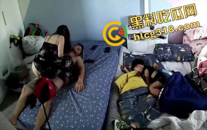 监控流出美少妇午休主动骑上丈夫要公粮,结果他睡得像死猪,儿子翻身险些撞上,枕边风都吹不醒的男人!-5