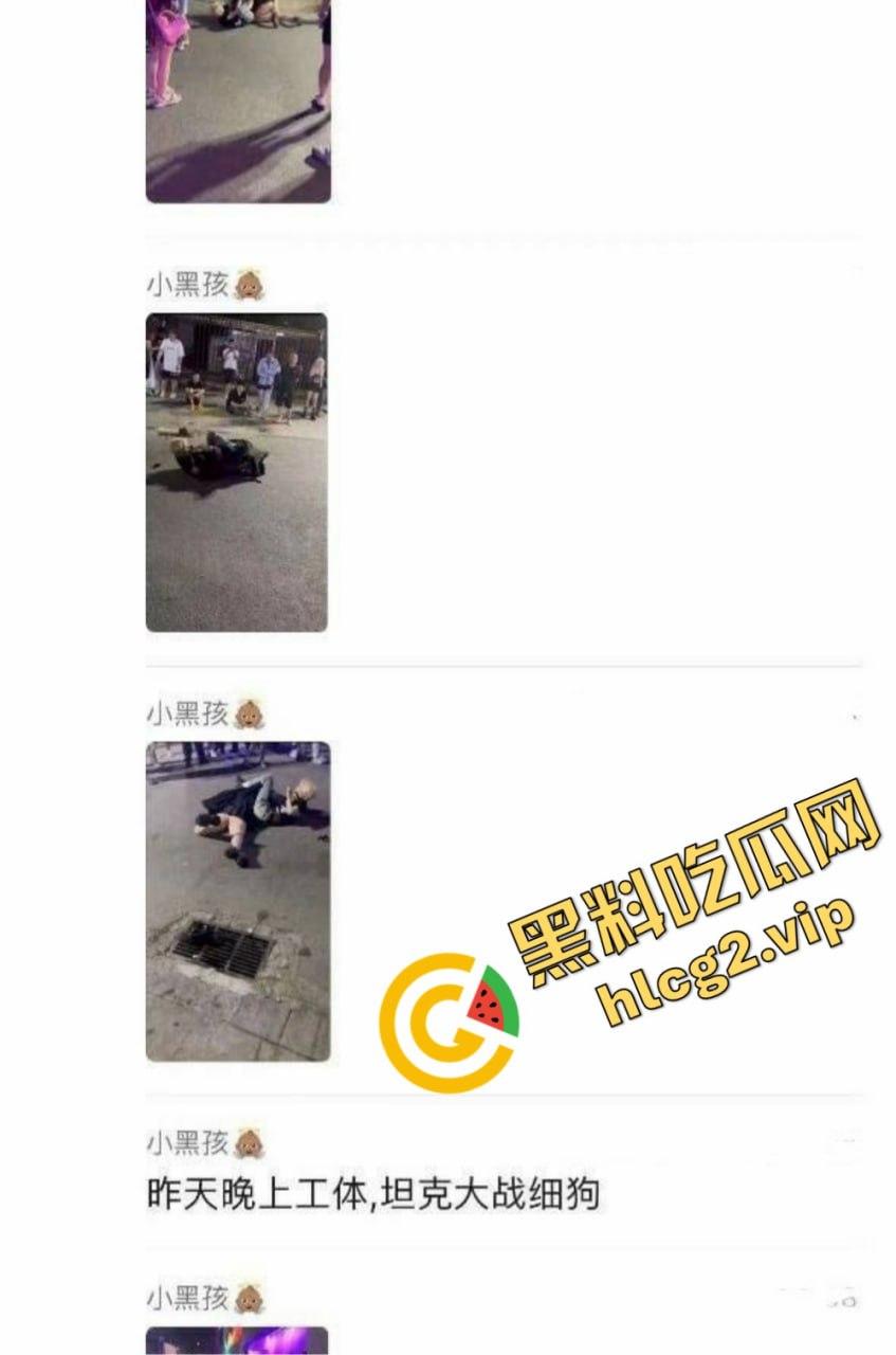 北京工体坦克大战黄毛细狗，全程碾压毫无还手之力，细狗惨被三角绞！-1
