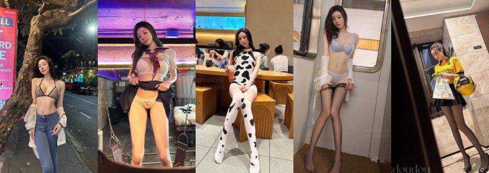 秀人网顶级露出『 逗逗』再爆新作！河边露出大长腿太撩人，盲人推拿让她湿成一片！-30