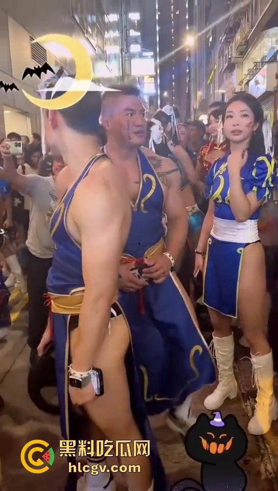 香港兰桂坊万圣节骚翻全场！骚逼骚鸡骚男齐聚，堪称老外的炮窝！-12
