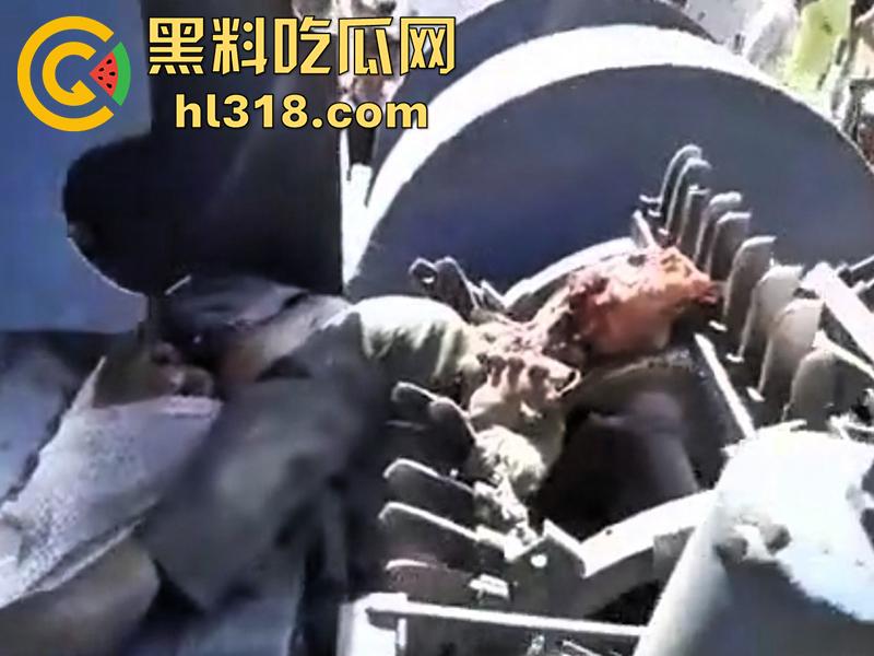 印度农场突发事故，男子偷闲抽烟时，遭同伴恶搞吓唬，竟意外卷入收割机，胸部以下被当场碾碎！-5