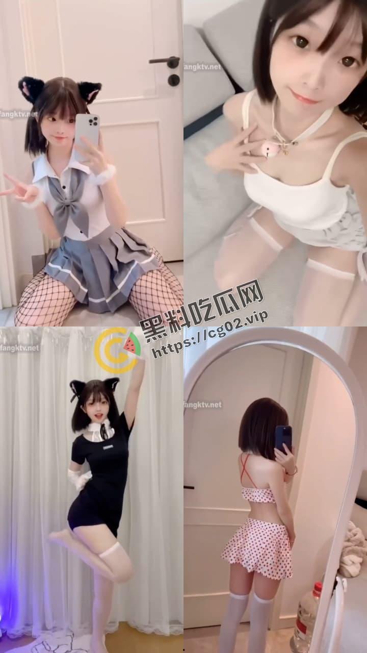 抖音 百万粉丝 咬一口妃妃酱 反差少萝莉 看起来软软香香的  白眼吐舌玉足  微密圈付费福利合集-7