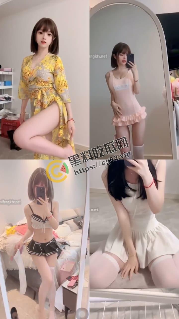 抖音 百万粉丝 咬一口妃妃酱 反差少萝莉 看起来软软香香的  白眼吐舌玉足  微密圈付费福利合集-10