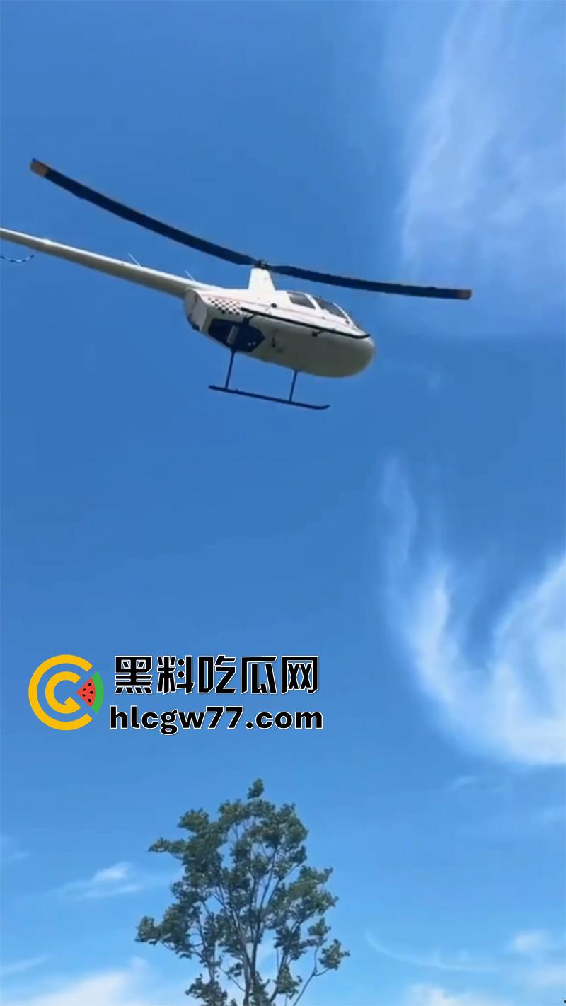 熊孩子惹大祸了，小型直升机降落，熊孩子弹弓射到机尾旋桨，导致机身不稳当场坠毁！-3
