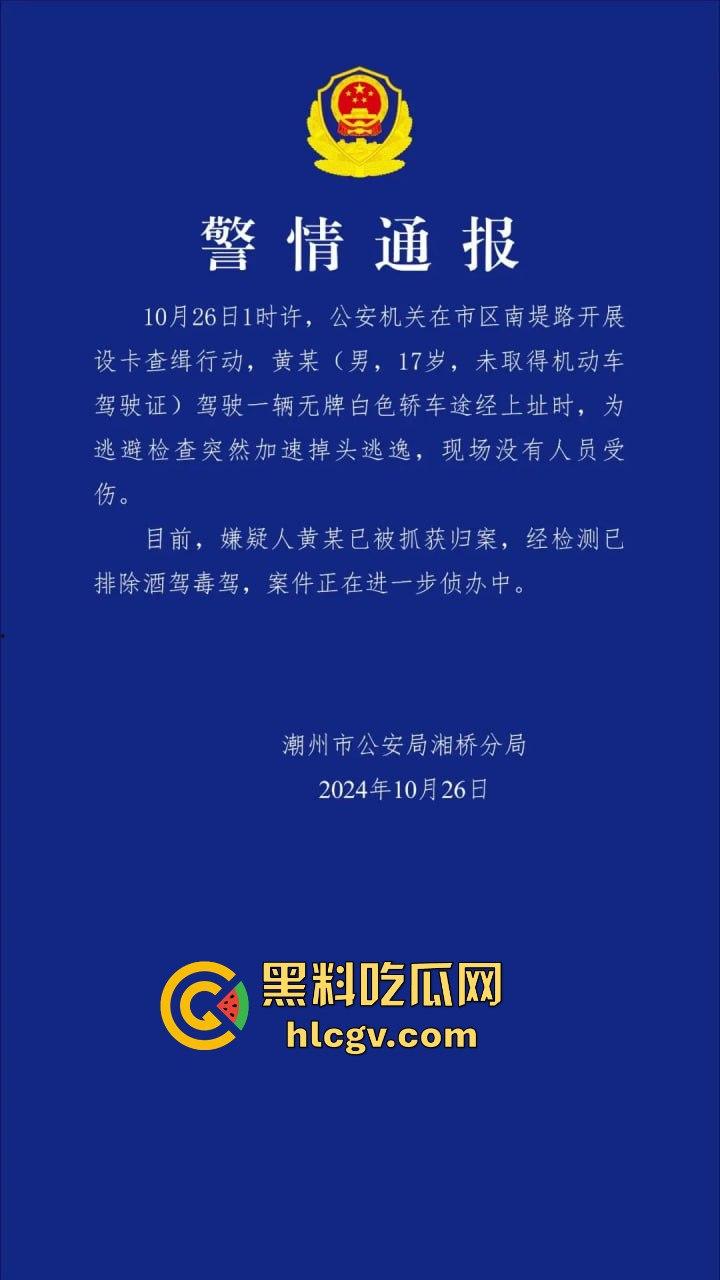 潮州熊孩子无证开宝马硬核冲卡！玩游戏上头了？警察围捕逼停，车竟是租来的！-1