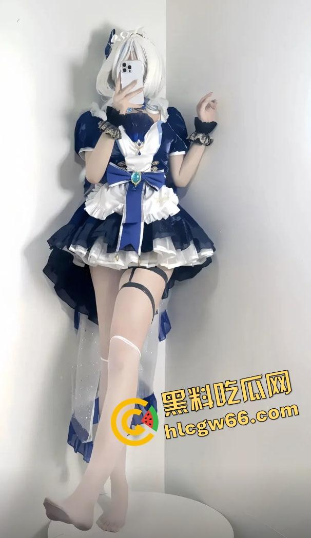 青岛萝莉『小福猫』被金主拽双马尾后入，JK制服诱惑双马尾加攻速，链子拴着叫的跟小猫似的！-4