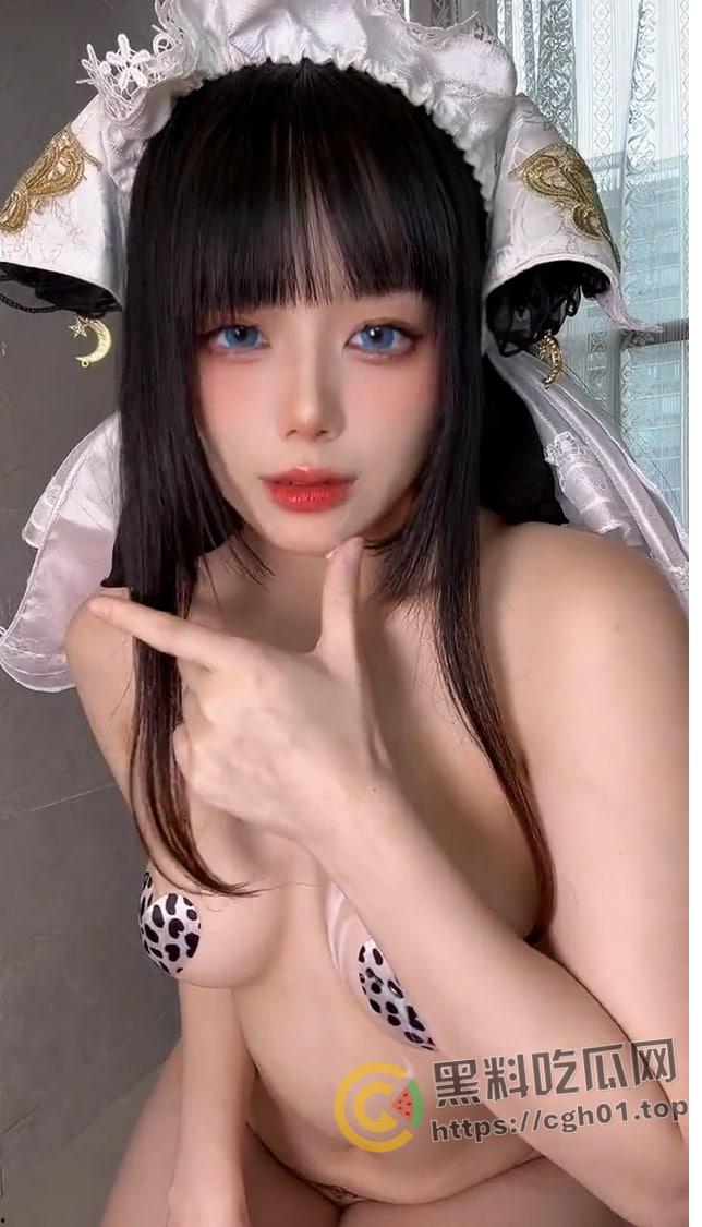 开盒COS圈女神【阿九不是鸽子】定制擦边天花板 36D不下垂的大胸  烧啊 太烧了-2