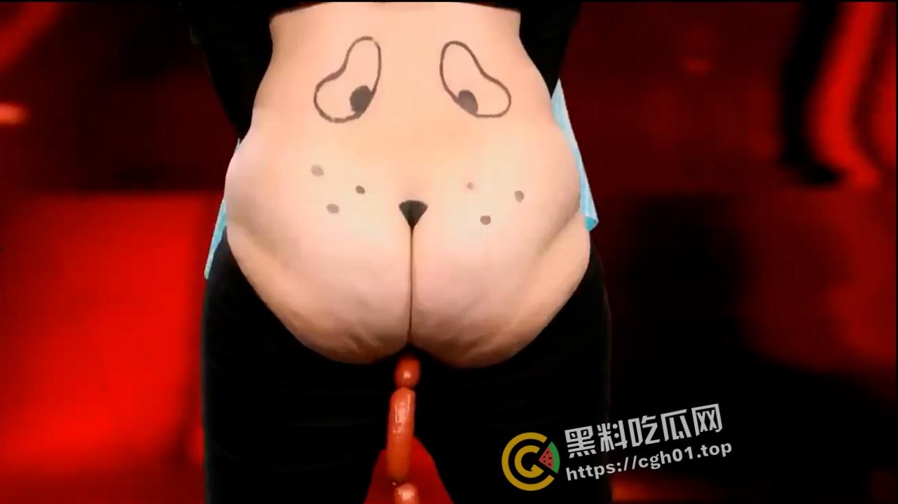 德国真人秀 少妇表演骚穴吸香肠 这么长全都吸进去了  老外太会整活了-3