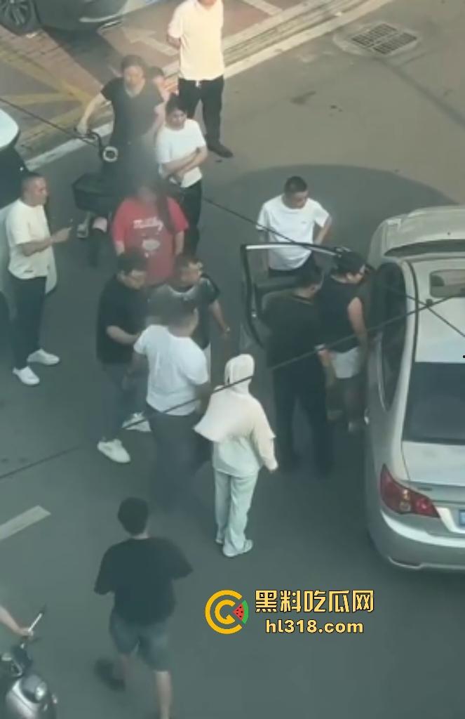 河南许昌长葛停车纠纷变全武行！本地司机狂挥拳痛殴外地车主，全家属拉着外地车主不让走！-5