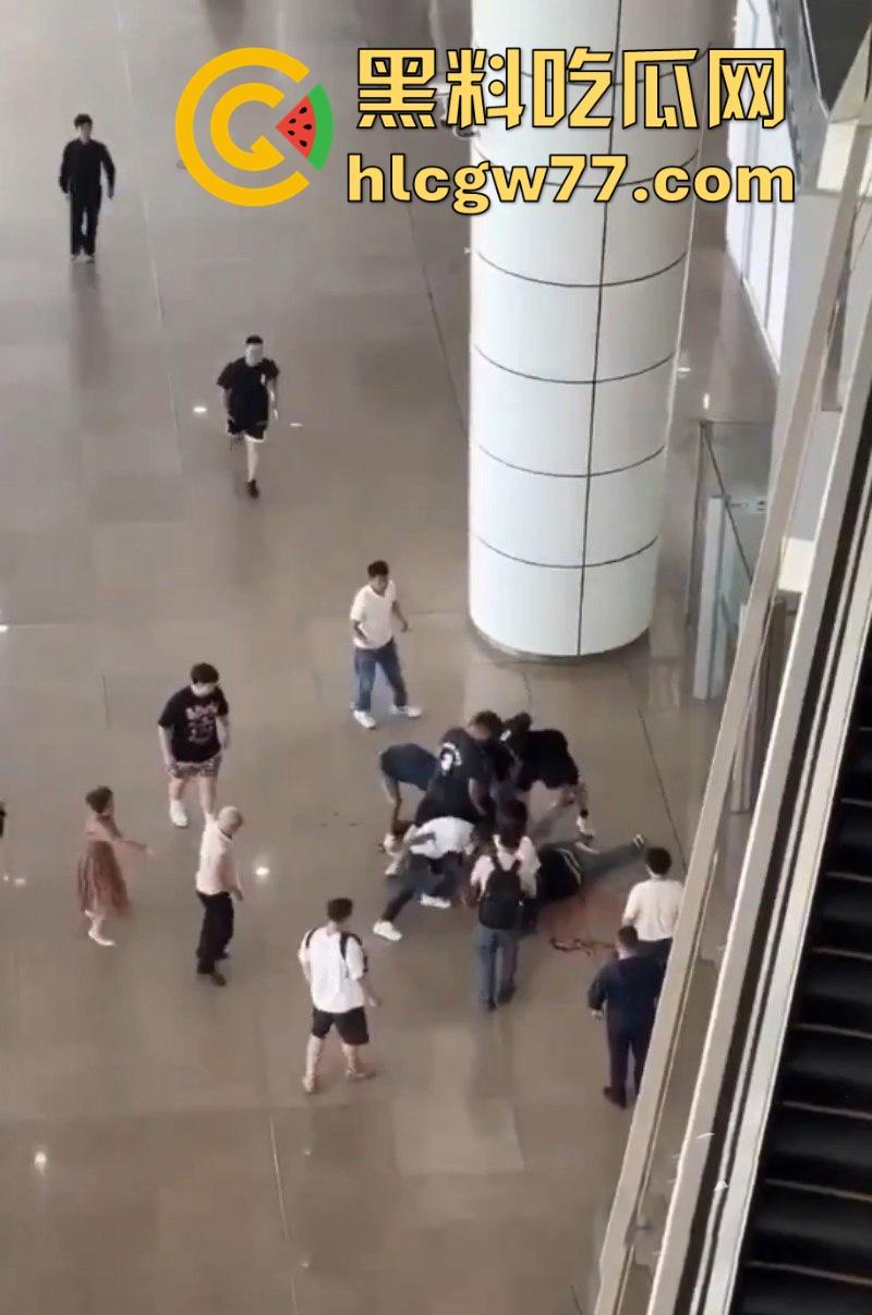 广州南站 一男子手持水果刀当众捅人 随后被乘警与多名乘客齐力制服 现场多视角视频曝光!-6