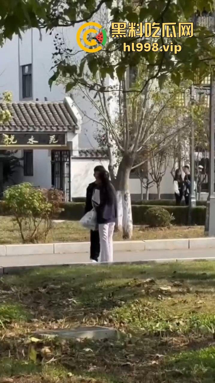 大连庄河大学城惊现校服女引发血案！黑衣男被两学生哥误会暴揍，女子都拦不住！-2