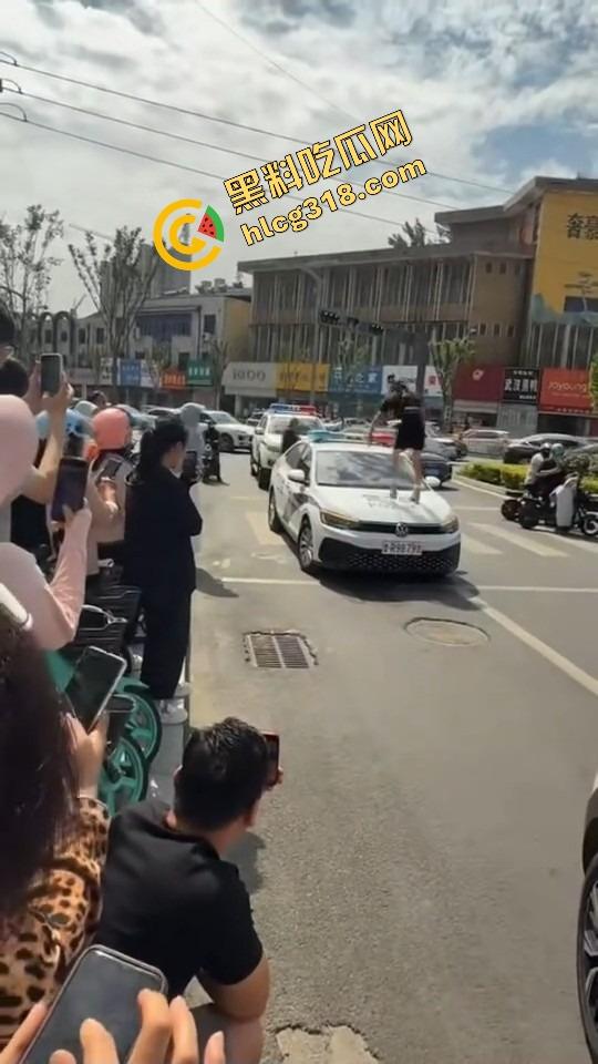 山东菏泽违停被贴条不服还爬警车狂吼,网红『玲玲宝贝』在线上演癫婆斗交警!-17