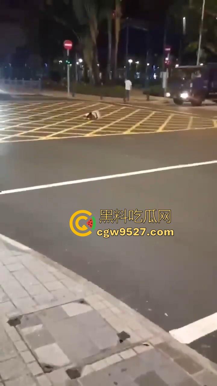 澳门深夜街头一女子与男友闹矛盾，到大街上横躺堵车，到底是受了什么刺激啊，这真的是拿生命开玩笑！-1