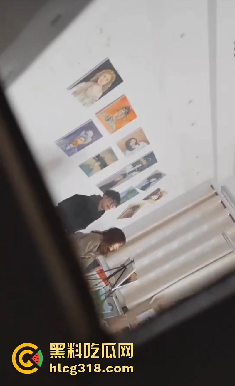 烟台画室师生偷情， 烟台科技职业学院画室，女老师勾引帅学生，激情后入撞击翘臀疯狂输出！-3