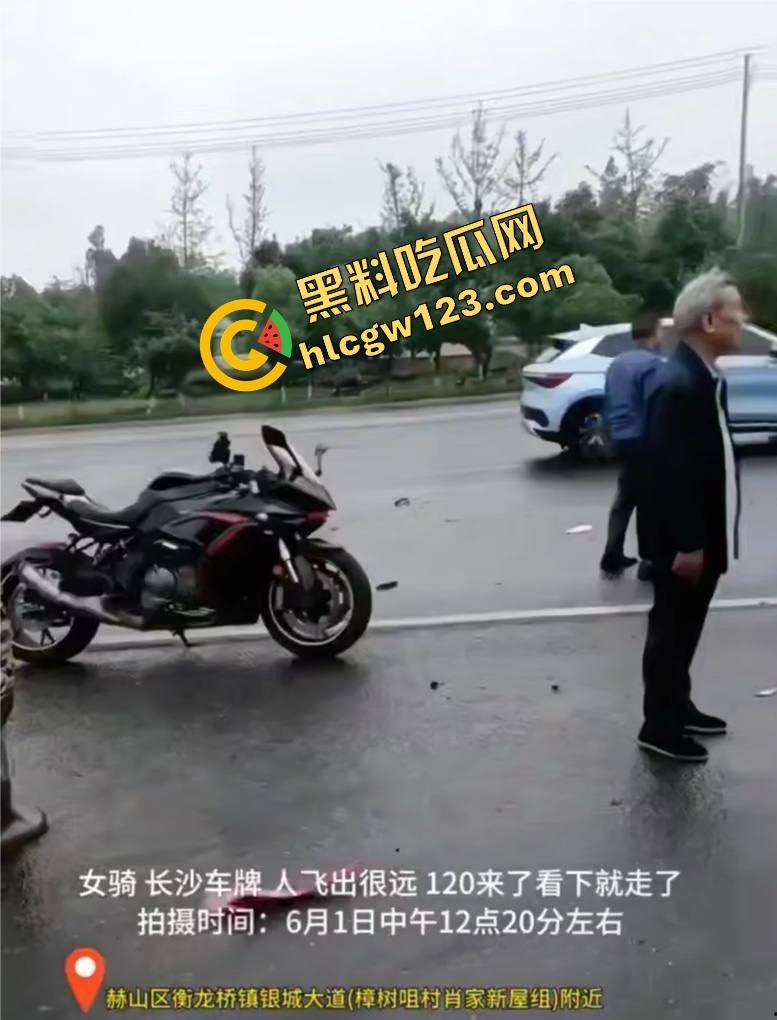 【小猪猪】骑出最后一程，益阳女骑士飞出数米，当场噶了她不飙了，我们也不敢看了！-7