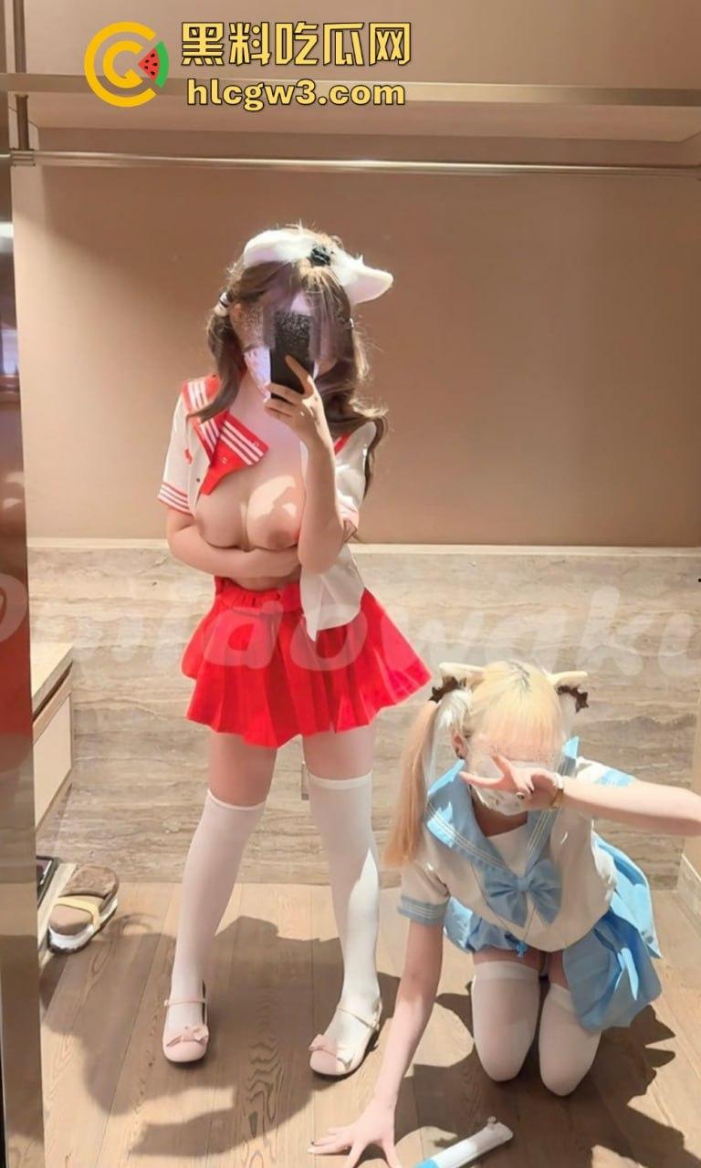 推特【小粉馒头】少萝清纯脸奶狗身，被金主爸爸拽着双马尾疯狂调教，叫得比母狗还浪！-29