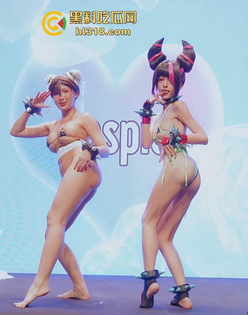 台湾COSPIE同人动漫展！性感嫩模上演暴露cos，衣着寸缕展示巨乳翘臀，纯纯的女优比脱衣大会！-3