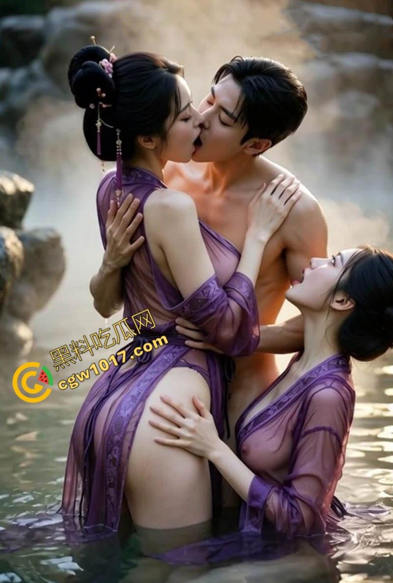 最强AI色图系列：后山温泉，仙气袅袅，弟子丰乳嫩穴，媚眼如丝，灵舌纠缠，诱人至极，令人心驰神往！-2