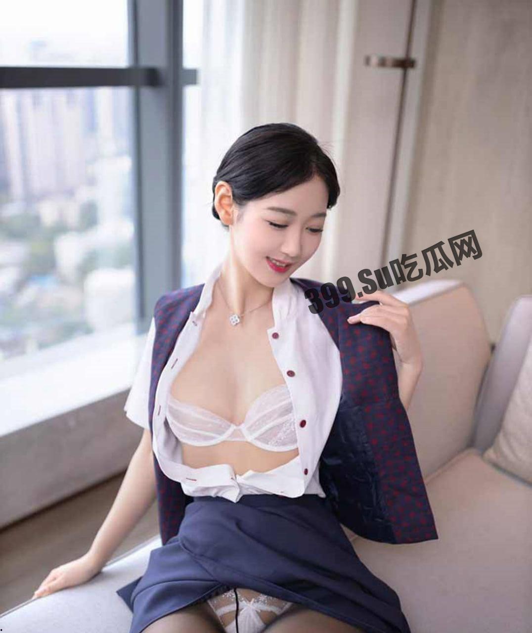 秀人网性感女神 唐安琪 演绎最美国航空姐 呻吟骚叫 揉逼露鲍 急需灭火！-5