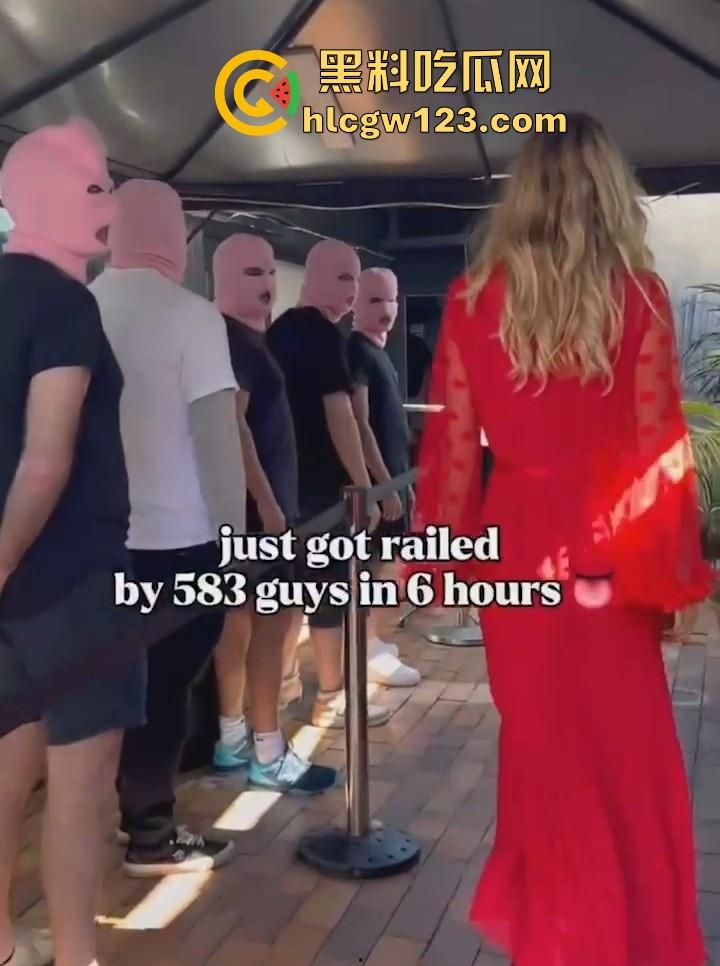 OF澳大利亚博主【安妮·奈特】发起大规模性挑战 6小时内与583名男子激情做爱 最后因大出血而入院！-1