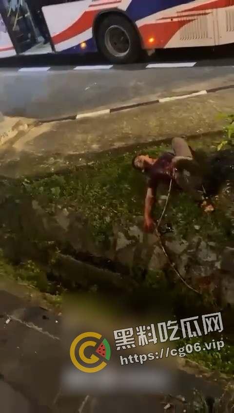 马来西亚第一狠人！割喉完把自己肚子刨开拿肠子出来看 现场血腥画面流出 慎入-4