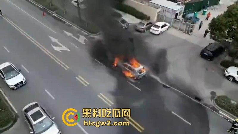 温州龙港时代大道一比亚迪突发自燃 短短几分钟烧没了 现场烧车视频曝光-3