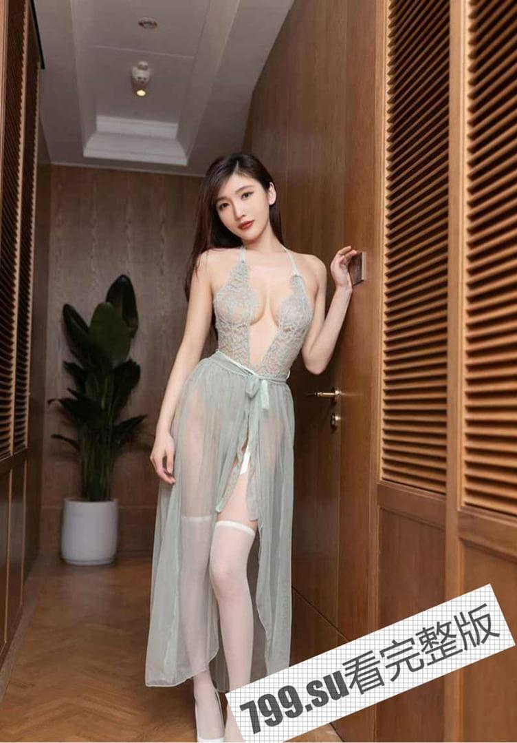 超人气网红女神 陆萱萱 高价私拍 轻透薄纱连衣美乳丰臀极品欠操-4