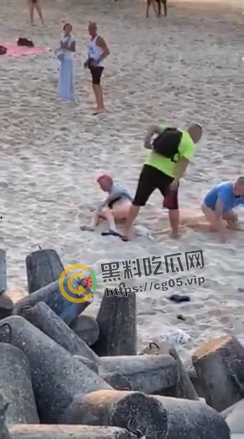 波兰情侣在海滩嗑药磕嗨了当众做爱 被围观指骂还不停 最后被人打到停止-3